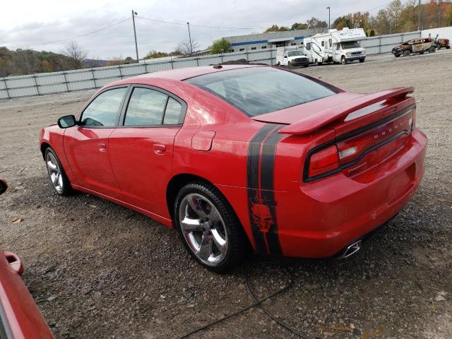 2B3CL3CG1BH516592 - 2011 DODGE CHARGER RED photo 2