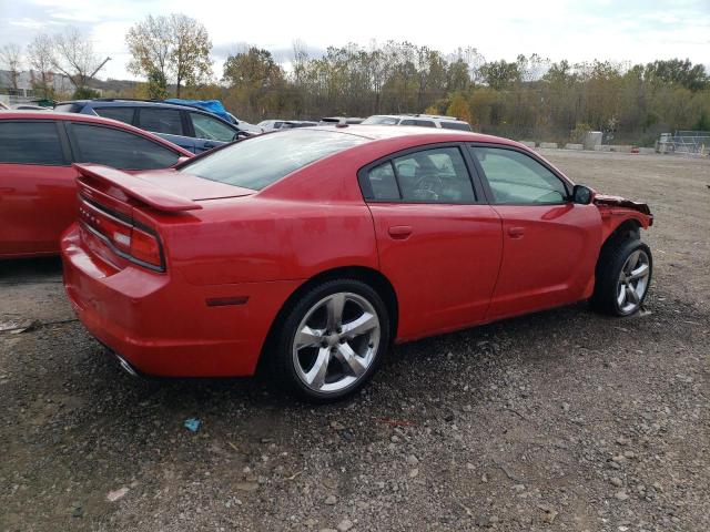 2B3CL3CG1BH516592 - 2011 DODGE CHARGER RED photo 3