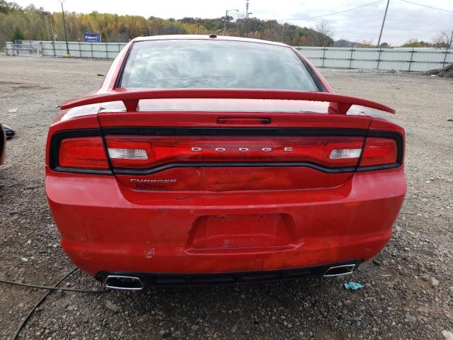 2B3CL3CG1BH516592 - 2011 DODGE CHARGER RED photo 6