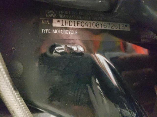 1HD1FC4108Y672613 - 2008 HARLEY-DAVIDSON FLHTCUI 蓝色 照片 10