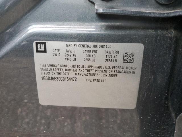 1G6DJ5E30C0154472 - 2012 CADILLAC CTS PERFORMANCE COLLECTION Серый фото 13