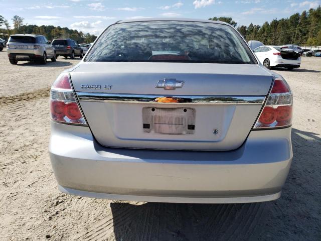 KL1TG56637B121600 - 2007 CHEVROLET AVEO LT SILVER photo 6