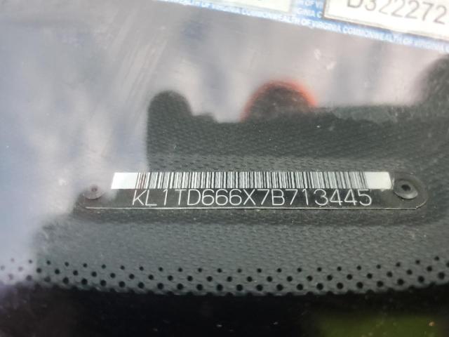 KL1TD666X7B713445 - 2007 CHEVROLET AVEO BASE Qara foto 12