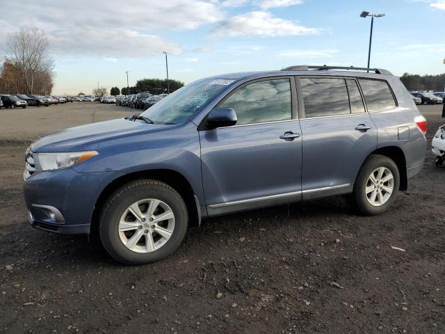 5TDBK3EH4CS138824 - 2012 TOYOTA HIGHLANDER BASE BLUE photo 1