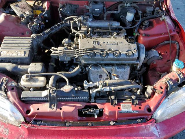 2HGEH2379SH509619 - 1995 HONDA CIVIC VX RED photo 11