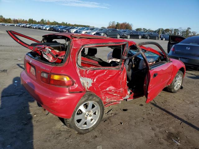 2HGEH2379SH509619 - 1995 HONDA CIVIC VX RED photo 3