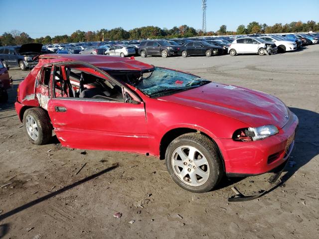 2HGEH2379SH509619 - 1995 HONDA CIVIC VX RED photo 4