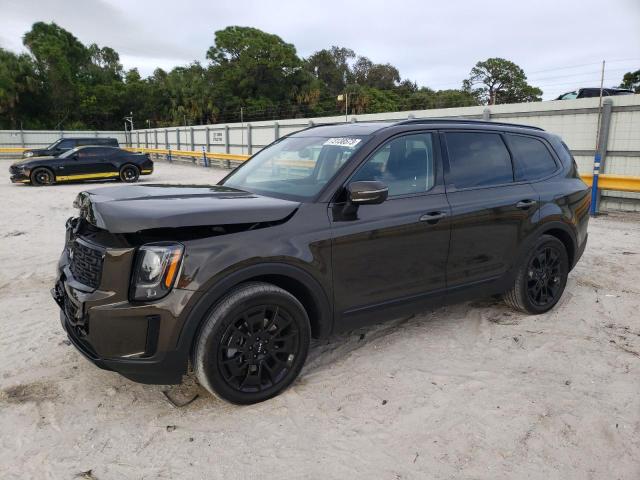 5XYP3DHC3NG232265 - 2022 KIA TELLURIDE EX BROWN photo 1