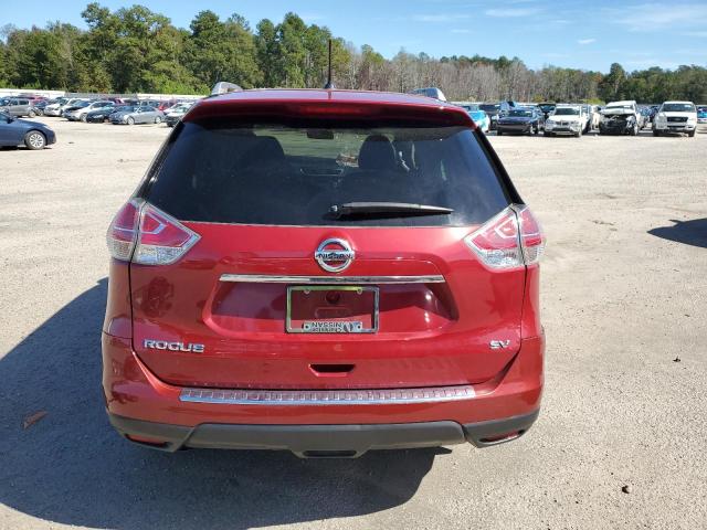 KNMAT2MT3FP570201 - 2015 NISSAN ROGUE S RED photo 6