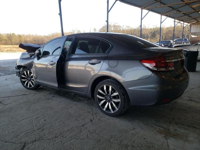 19XFB2F93EE050749 - 2014 HONDA CIVIC EXL GRAY photo 2