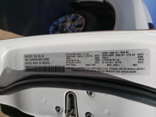 3C6UR5FL9RG197692 - 2024 RAM 2500 LARAMIE Ağ foto 12