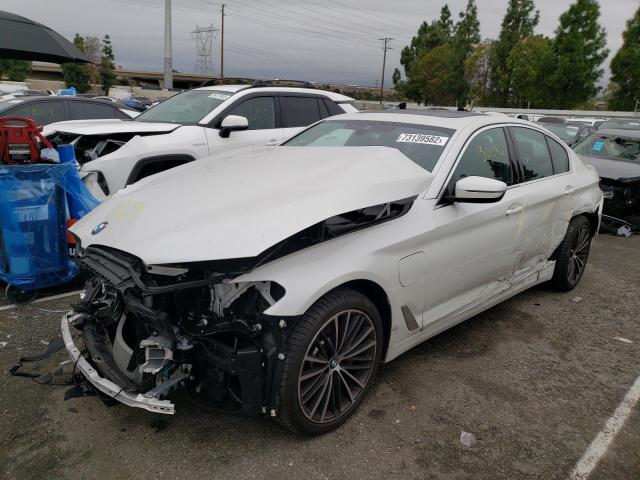 WBA13AG00MCF33090 - 2021 BMW 530E WHITE photo 1