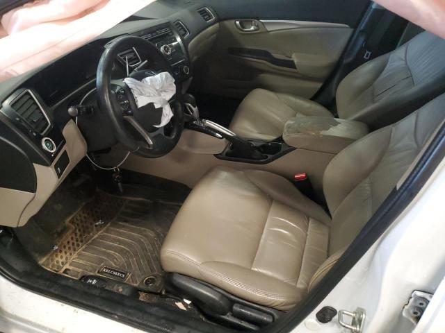 19XFB2F90DE013110 - 2013 HONDA CIVIC EXL თეთრი ფოტო 7