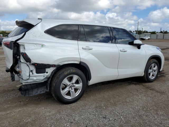 5TDCZRAH4NS097218 - 2022 TOYOTA HIGHLANDER L WHITE photo 3