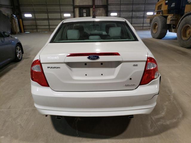 3FAHP0HG8BR344216 - 2011 FORD FUSION SE WHITE photo 6