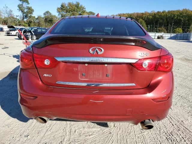 JN1BV7AR4EM684781 - 2014 INFINITI Q50 BASE RED photo 6