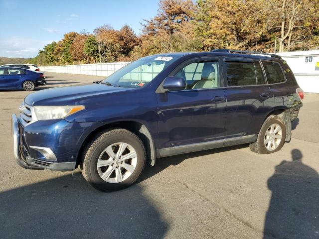 5TDBK3EH9CS147907 - 2012 TOYOTA HIGHLANDER BASE BLUE photo 1