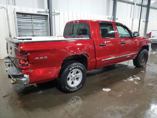 1D7HW58N38S626985 - 2008 DODGE DAKOTA QUAD LARAMIE RED photo 3