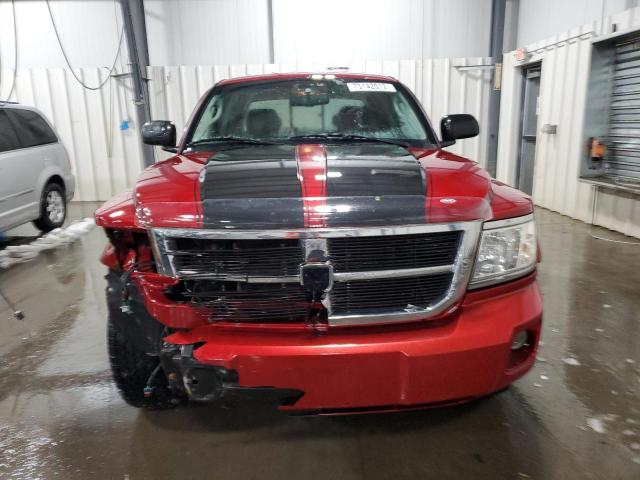 1D7HW58N38S626985 - 2008 DODGE DAKOTA QUAD LARAMIE RED photo 5