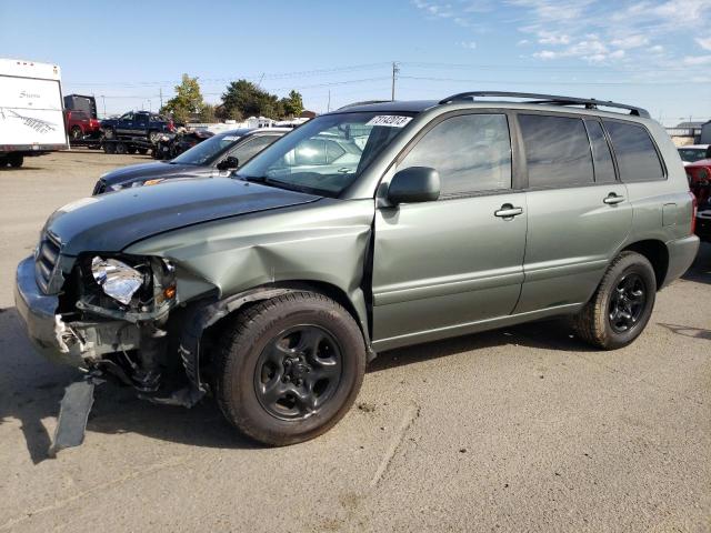 JTEDD21A440082177 - 2004 TOYOTA HIGHLANDER GREEN photo 1