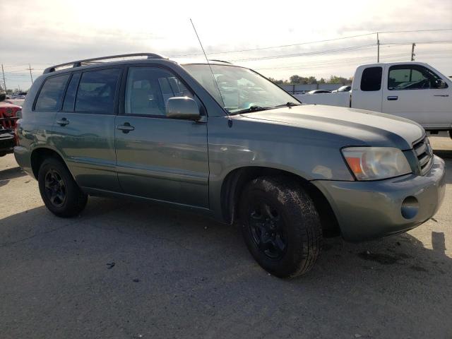 JTEDD21A440082177 - 2004 TOYOTA HIGHLANDER GREEN photo 4