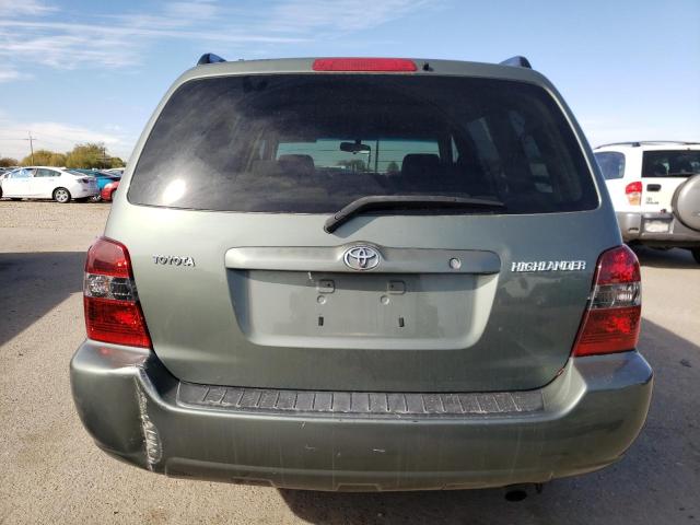 JTEDD21A440082177 - 2004 TOYOTA HIGHLANDER GREEN photo 6