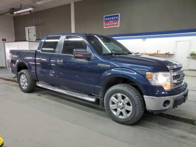 1FTFW1EF9EFC51454 - 2014 FORD F150 SUPERCREW BLUE photo 4