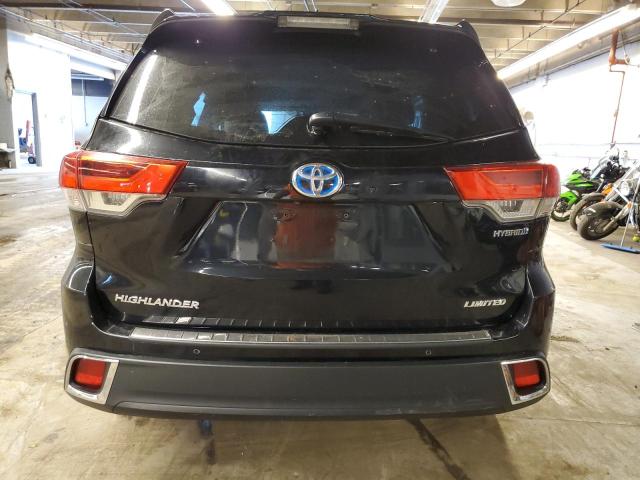 5TDDGRFH5HS030313 - 2017 TOYOTA HIGHLANDER HYBRID LIMITED BLACK photo 6