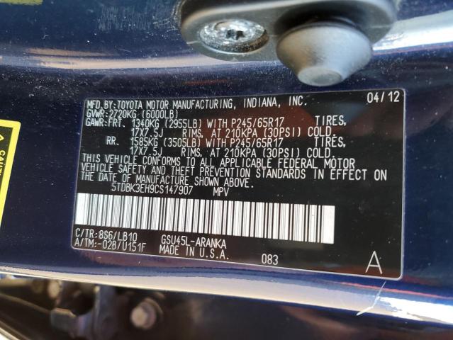 JHLRE48338C010629 - 2008 HONDA CR-V LX BLUE photo 13