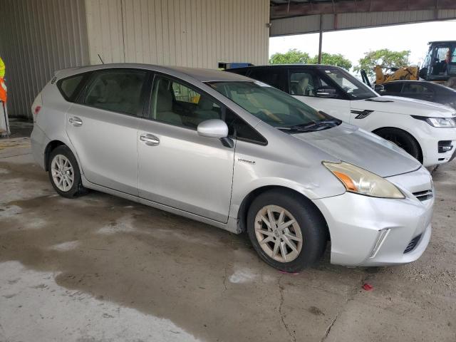 JTDZN3EU8C3161365 - 2012 TOYOTA PRIUS V SILVER photo 4