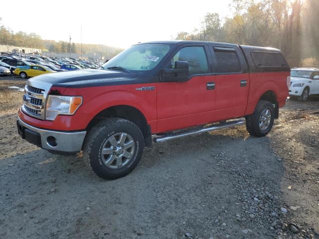 1FTFW1EF9EKF28725 - 2014 FORD F150 SUPERCREW RED photo 1