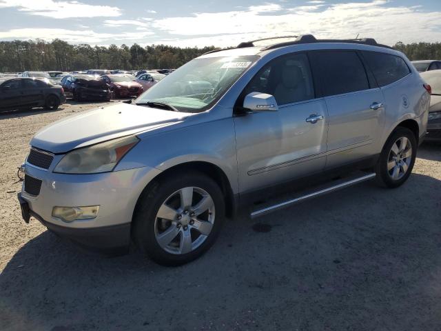 1GNKRLED0CJ279287 - 2012 CHEVROLET TRAVERSE LTZ SILVER photo 1