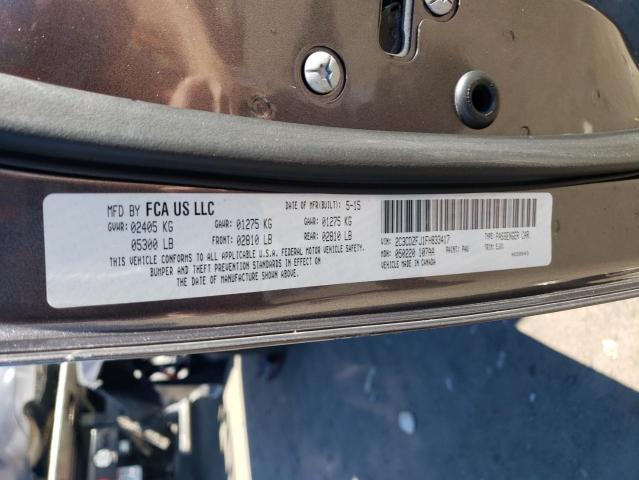 2C3CDZFJ1FH833417 - 2015 DODGE CHALLENGER R/T SCAT PACK GRAY photo 12