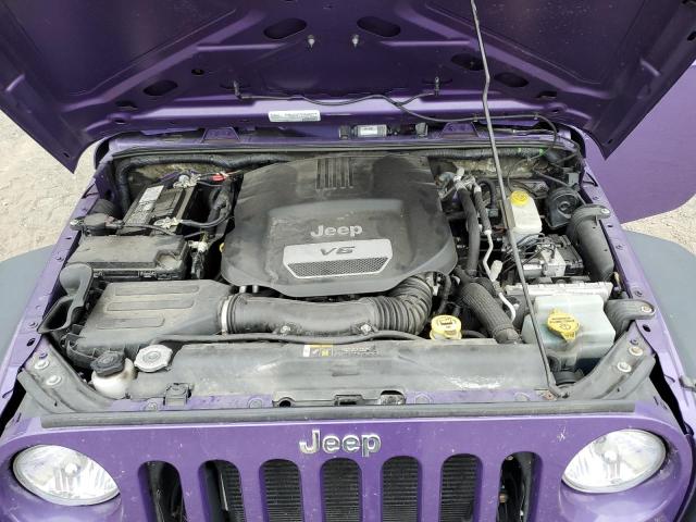 1C4BJWDG7JL800973 - 2018 JEEP WRANGLER U SPORT PURPLE photo 12