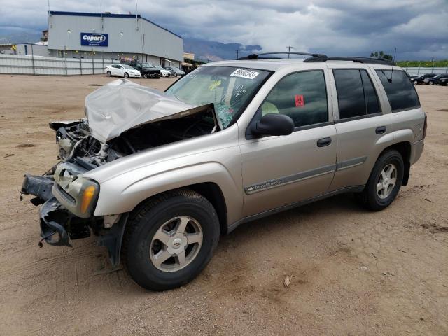 1GNDT13SX22424229 - 2002 CHEVROLET TRAILBLAZE SILVER photo 1