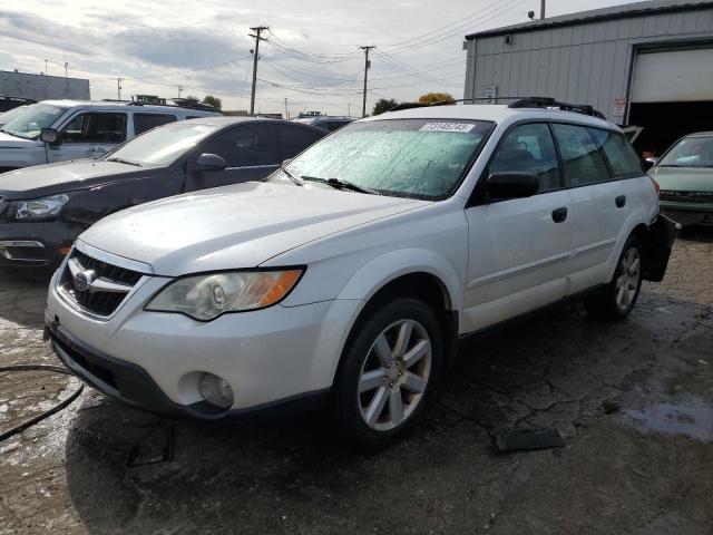 4S4BP61C197310755 - 2009 SUBARU OUTBACK 2.5I WHITE photo 1