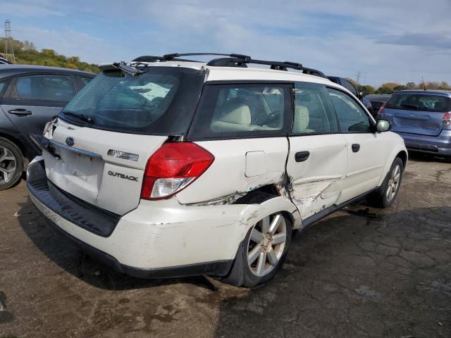 4S4BP61C197310755 - 2009 SUBARU OUTBACK 2.5I WHITE photo 3