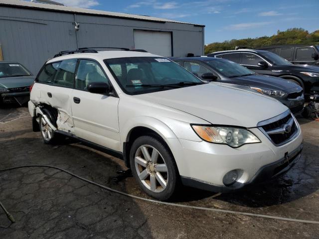 4S4BP61C197310755 - 2009 SUBARU OUTBACK 2.5I WHITE photo 4