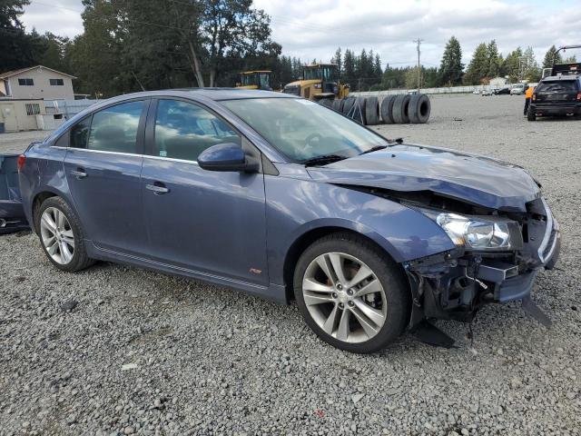 1G1PG5SB1E7357586 - 2014 CHEVROLET CRUZE LTZ BLUE photo 4