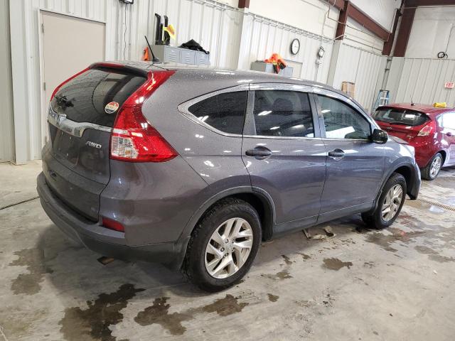 5J6RM4H34FL015703 - 2015 HONDA CR-V LX GRAY photo 3