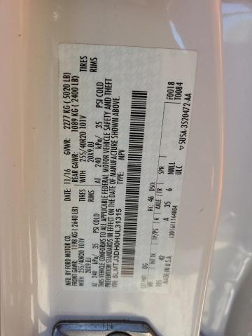 5LMTJ3DH0HUL31315 - 2017 LINCOLN MKC RESERVE თეთრი ფოტო 13