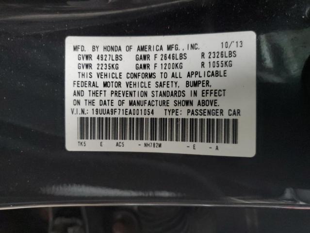 19UUA9F71EA001054 - 2014 ACURA TL ADVANCE BLACK photo 12