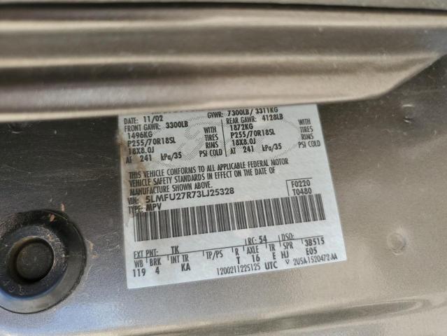 5LMFU27R73LJ25328 - 2003 LINCOLN NAVIGATOR 棕色 照片 13