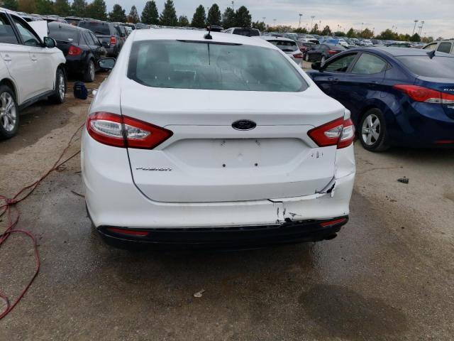 3FA6P0G73DR156800 - 2013 FORD FUSION S WHITE photo 6