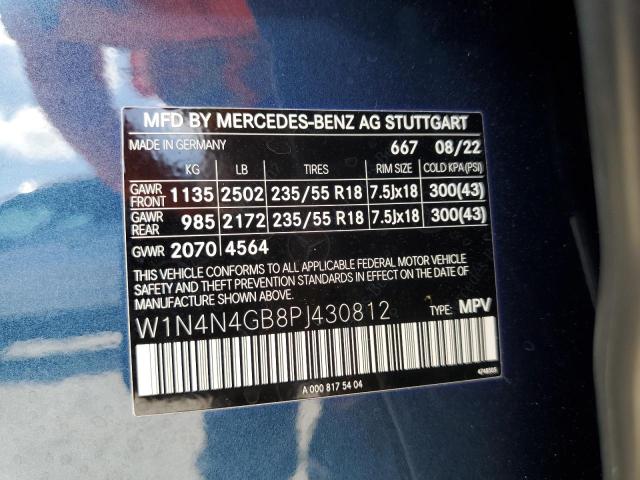 W1N4N4GB8PJ430812 - 2023 MERCEDES-BENZ GLA 250 BLUE photo 12