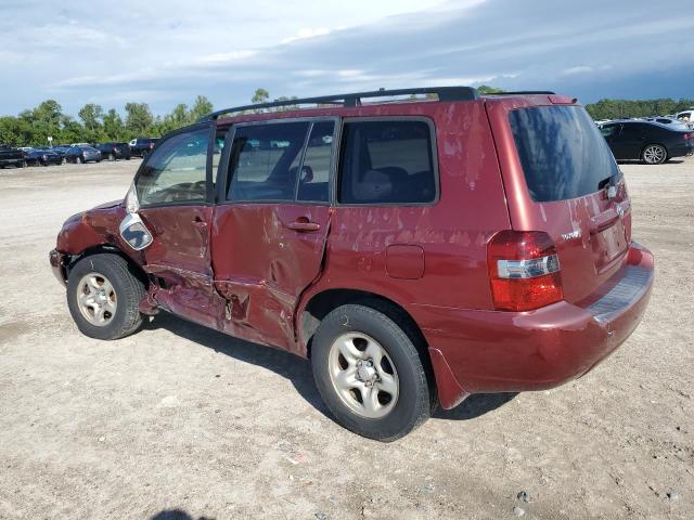 JTEGD21A860133731 - 2006 TOYOTA HIGHLANDER RED photo 2