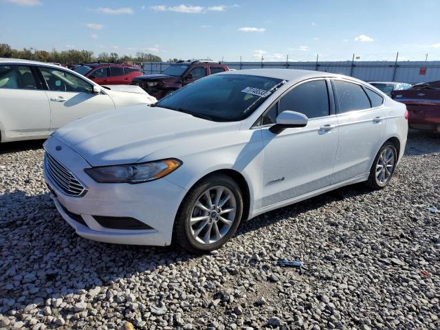 3FA6P0LUXHR408849 - 2017 FORD FUSION SE HYBRID WHITE photo 1