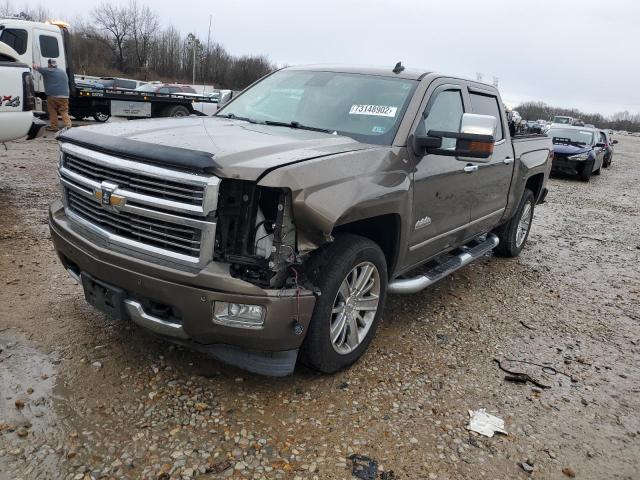 3GCUKTEC4EG292691 - 2014 CHEVROLET SILVERADO K1500 HIGH COUNTRY GRAY photo 1