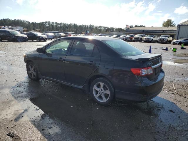 2T1BU4EE0BC588225 - 2011 TOYOTA COROLLA BASE BLACK photo 2