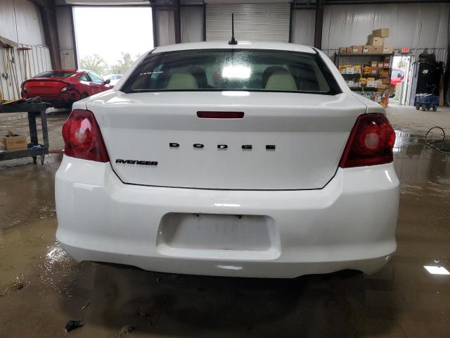 1C3CDZABXEN168717 - 2014 DODGE AVENGER SE WHITE photo 6